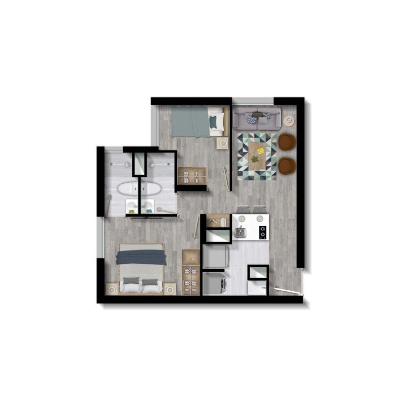 Apartamento 41: Amoblado